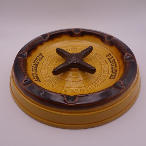 Fabulous Atlantic City Roulette Wheel Ceramic Ash Tray - Picture 7 of 14